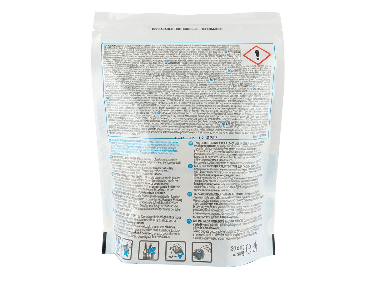 Comprimés de nettoyage Care+ Protect, Tout en un pour les lave-vaisselle