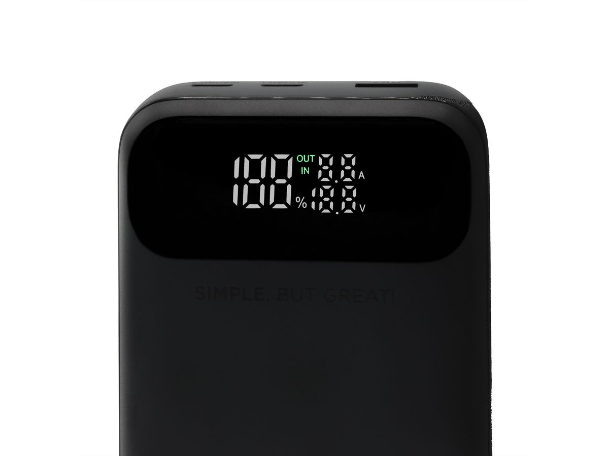 Rabbiter Power MaxCharge 20000 Pro, PowerBank, noir 20000 mAh