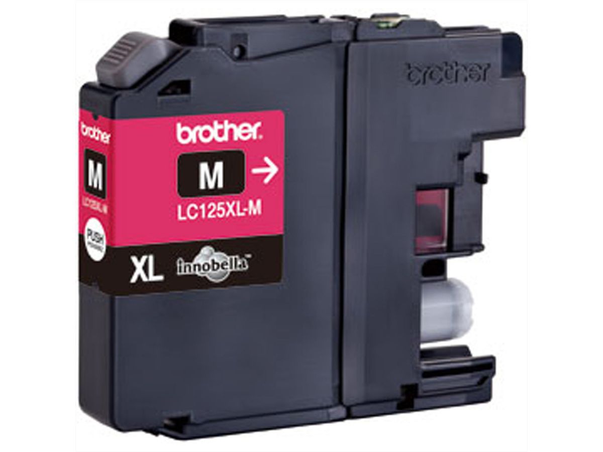 LC-125XLM, BROTHER Tinte, magenta f. ca. 1.200 S.. f. z.B. BROTHER MFC-J4510DW