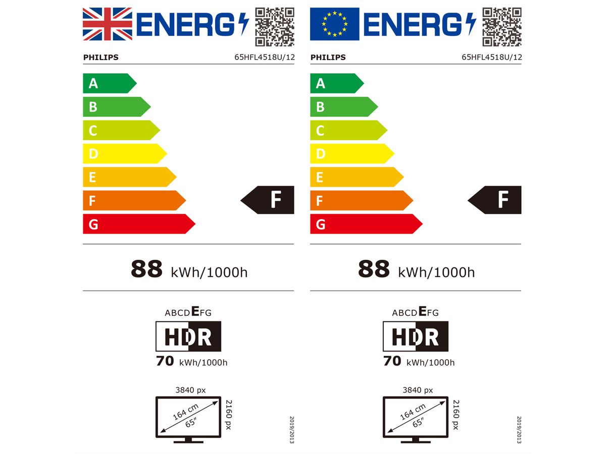 Philips Hotel TV 65HFL4518U/12, 65", UHD, 350cd/m²