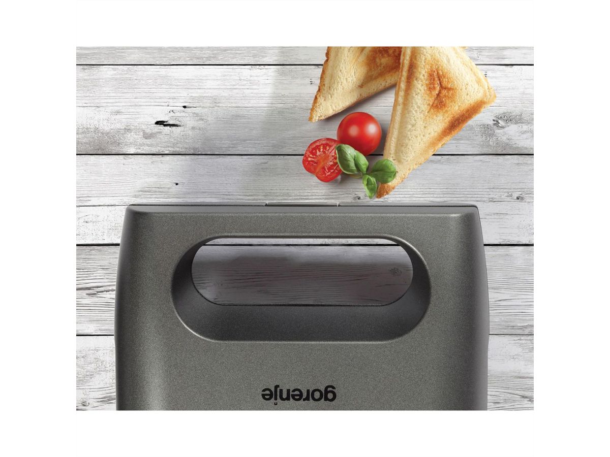 Gorenje Appareil à sandwich SM703GCG, 700 W, argent