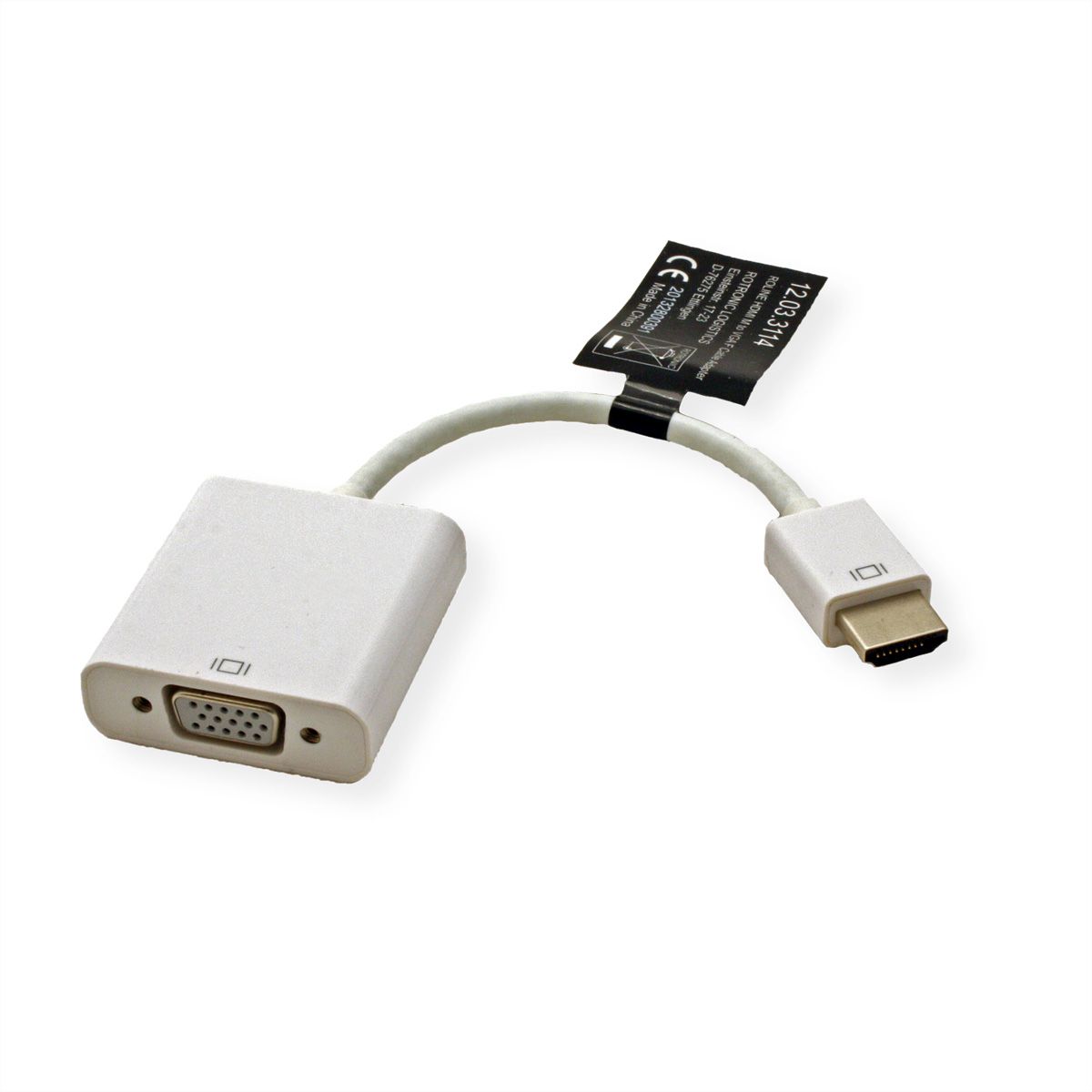 ROLINE Adaptateur HDMI-VGA, HDMI M-VGA F, 0,15 m