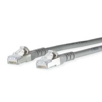 METZ CONNECT Patchkabel Cat.6A AWG 26, LSOH, grau, 7 m