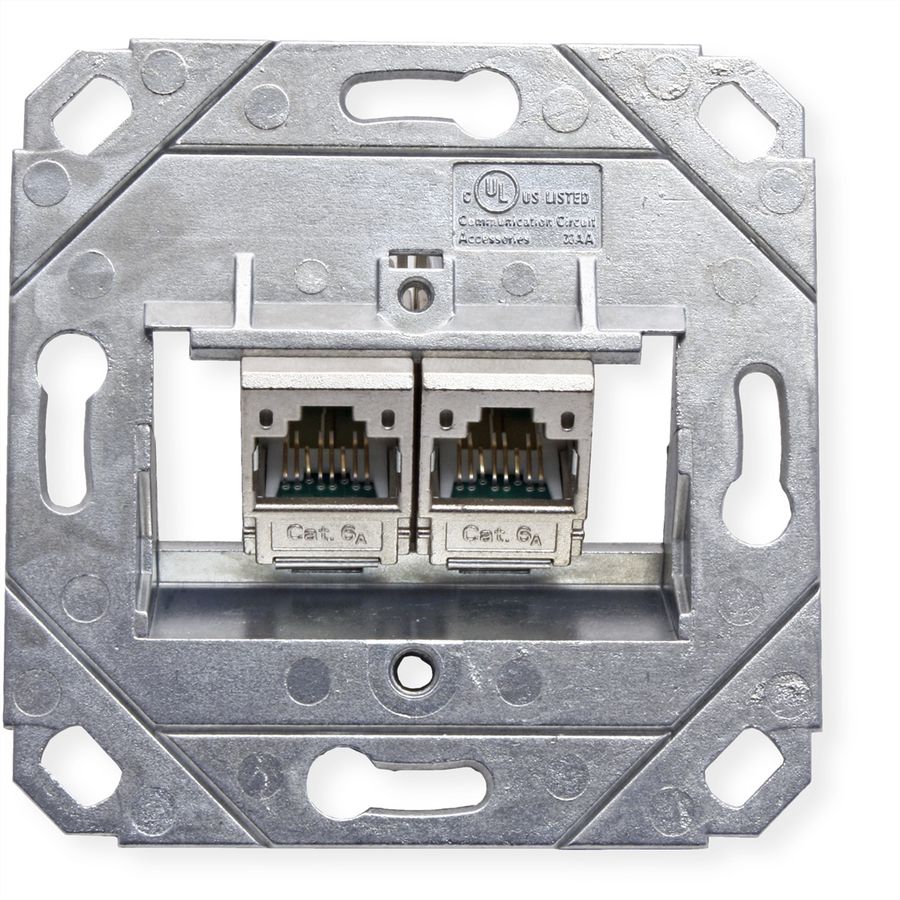 BTR Prise encastrable BC module 2 ports E-DAT, Cat.6 (Classe E)