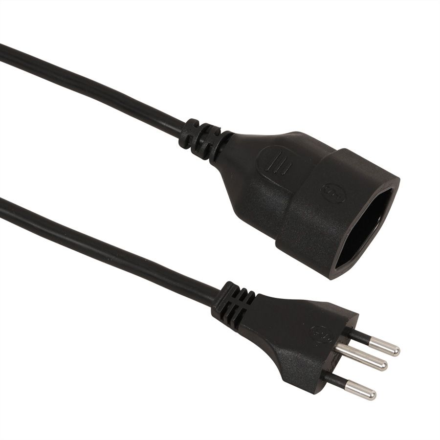 Schönenberger Verlängerungskabel T12/T13, schwarz, 2 m
