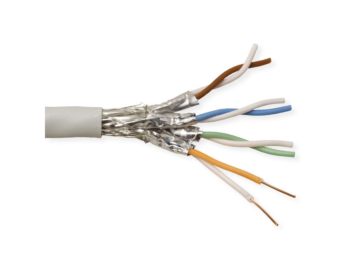 ROLINE S/FTP-(PiMF-) Kabel Cat.6 (Class E) Massivdraht, 300m
