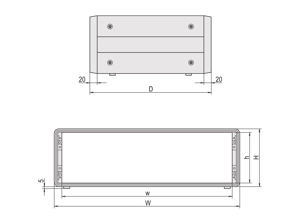 SCHROFF Komplettgehäuse 3 und 6 HE - COMPAC PRO GEH.3HE 28TE 331T