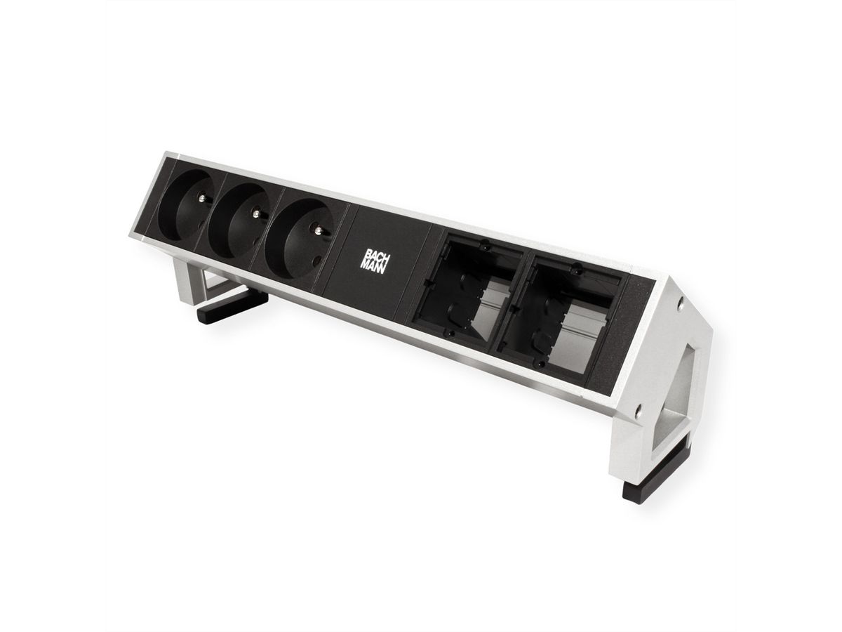 BACHMANN DESK2 3xUTE 35° 2xCM Strom 0,2m GST18 Inox lackiert
