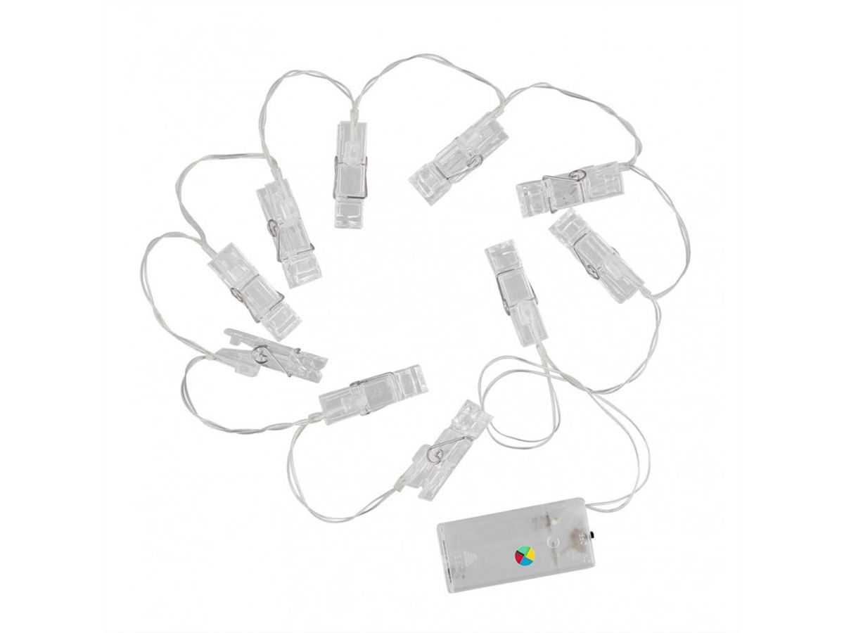 Lampes LED T'NB LENSY avec clip 10pcs, diverses Couleurs