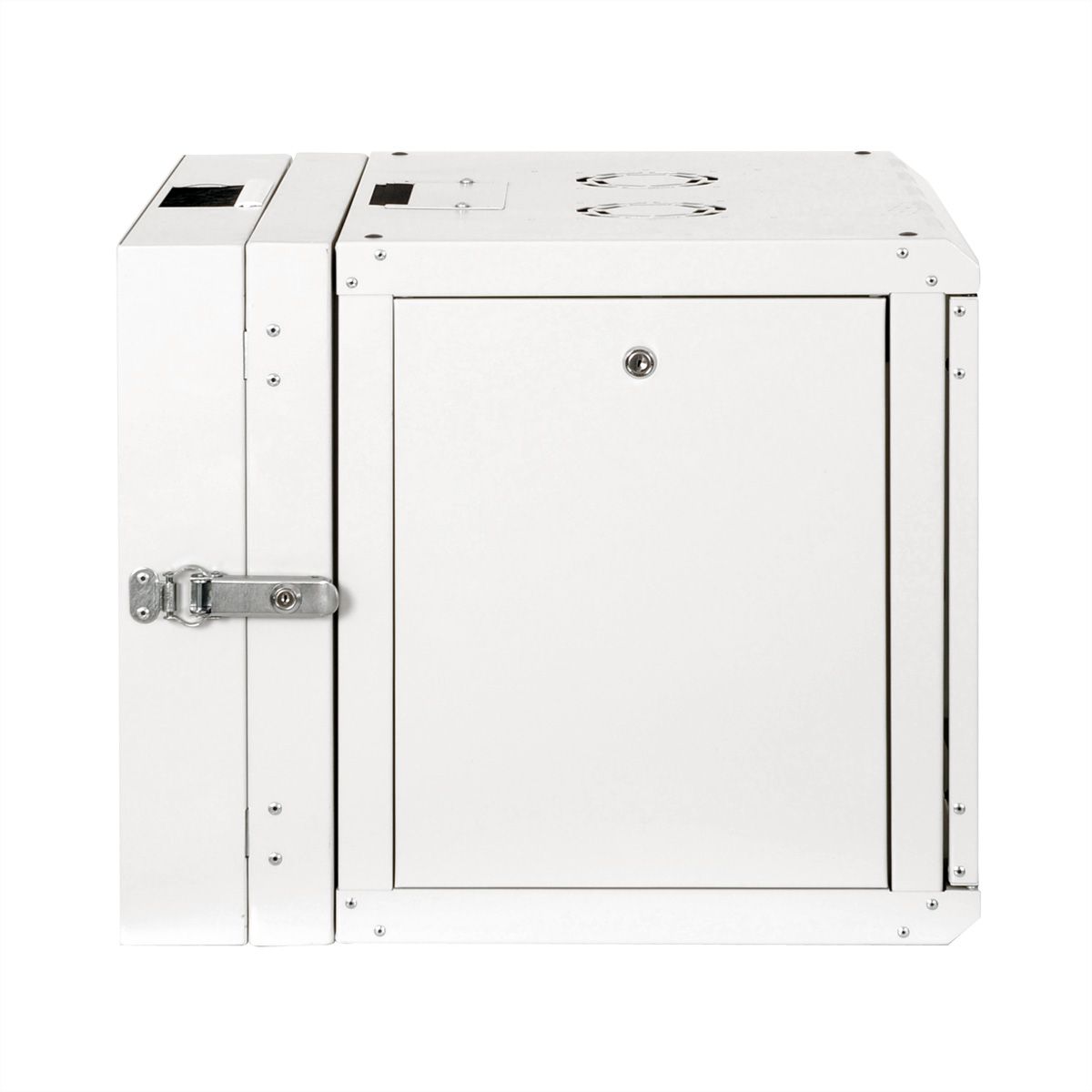 ROLINE 19-Zoll Wandgehäuse Pro 9 HE, 600x600 BxT zweiteilig schwenkbar grau