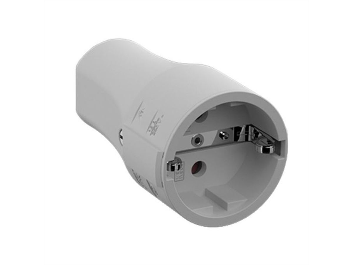 BACHMANN Schutzkontaktkupplung CEE 7/3 16A/250VAC, Montage, grau