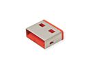 ROLINE USB-A Lock - bloqueur de port USB, rouge, 10x