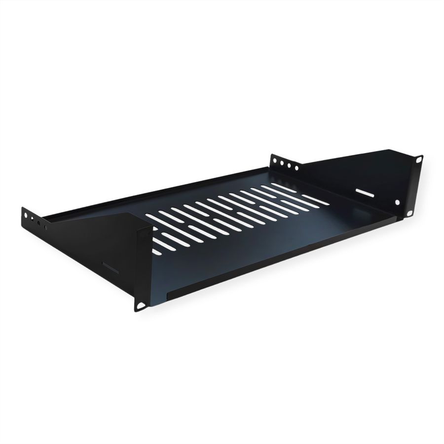 VALUE 19-Zoll-Geräteträger 2 HE, T: 250mm, max. 15 kg, U-Form, schwarz
