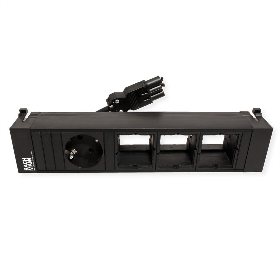 BACHMANN POWER FRAME Medium 1x Schutzkontakt 3x ABD, Kunststoff