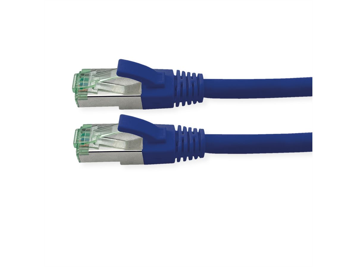 ROLINE RM Patchkabel Cat.6A S/FTP (PiMF), blau, 7 m