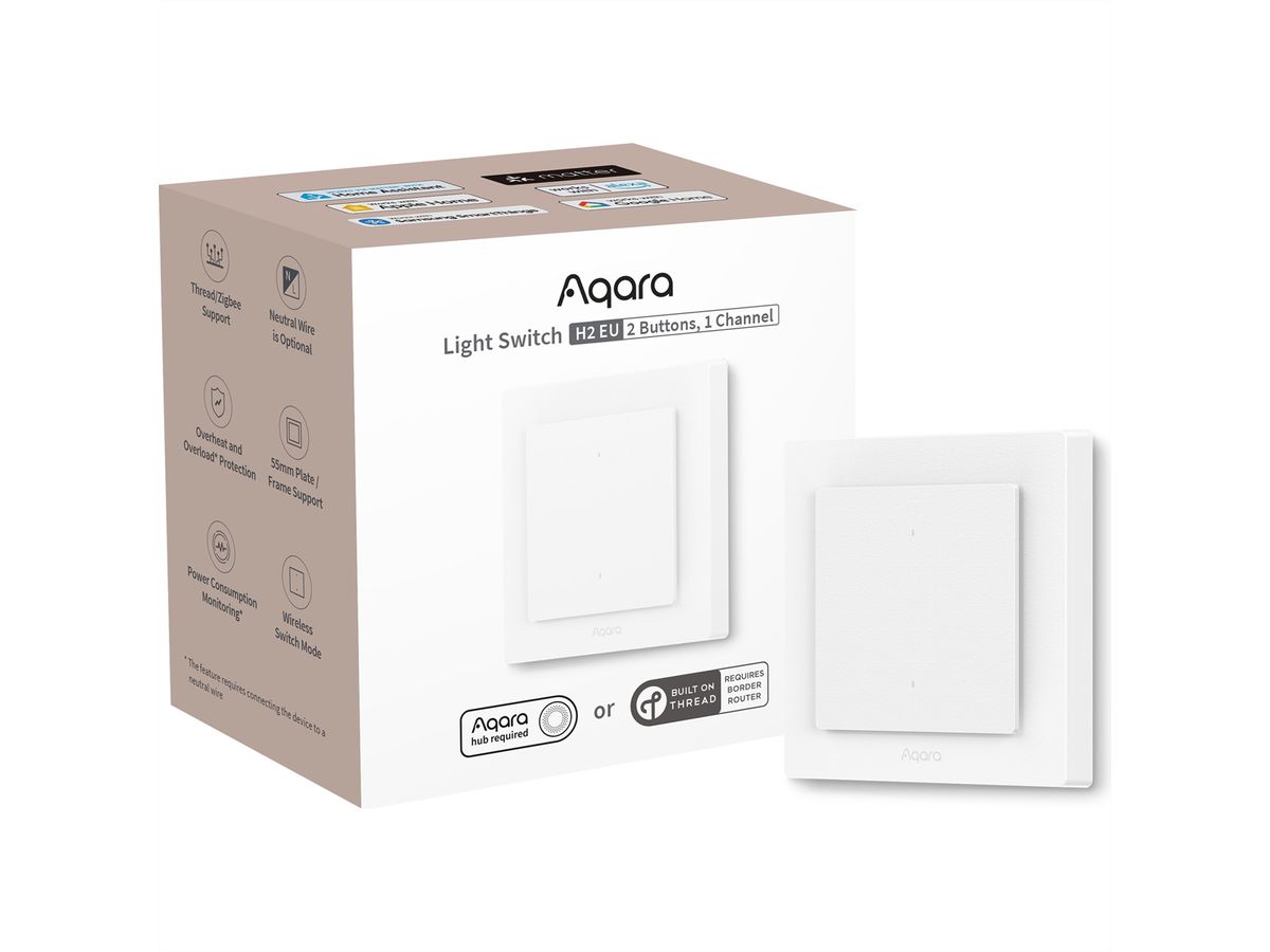 Commutateur d'éclairage Aqara H2