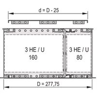 SCHROFF Abdeckblech für Anschraubung an die Seitenwand, 277,75 mm tief (VME64x) - ABDECKBL.EMC 42TE 277.75T 2ST