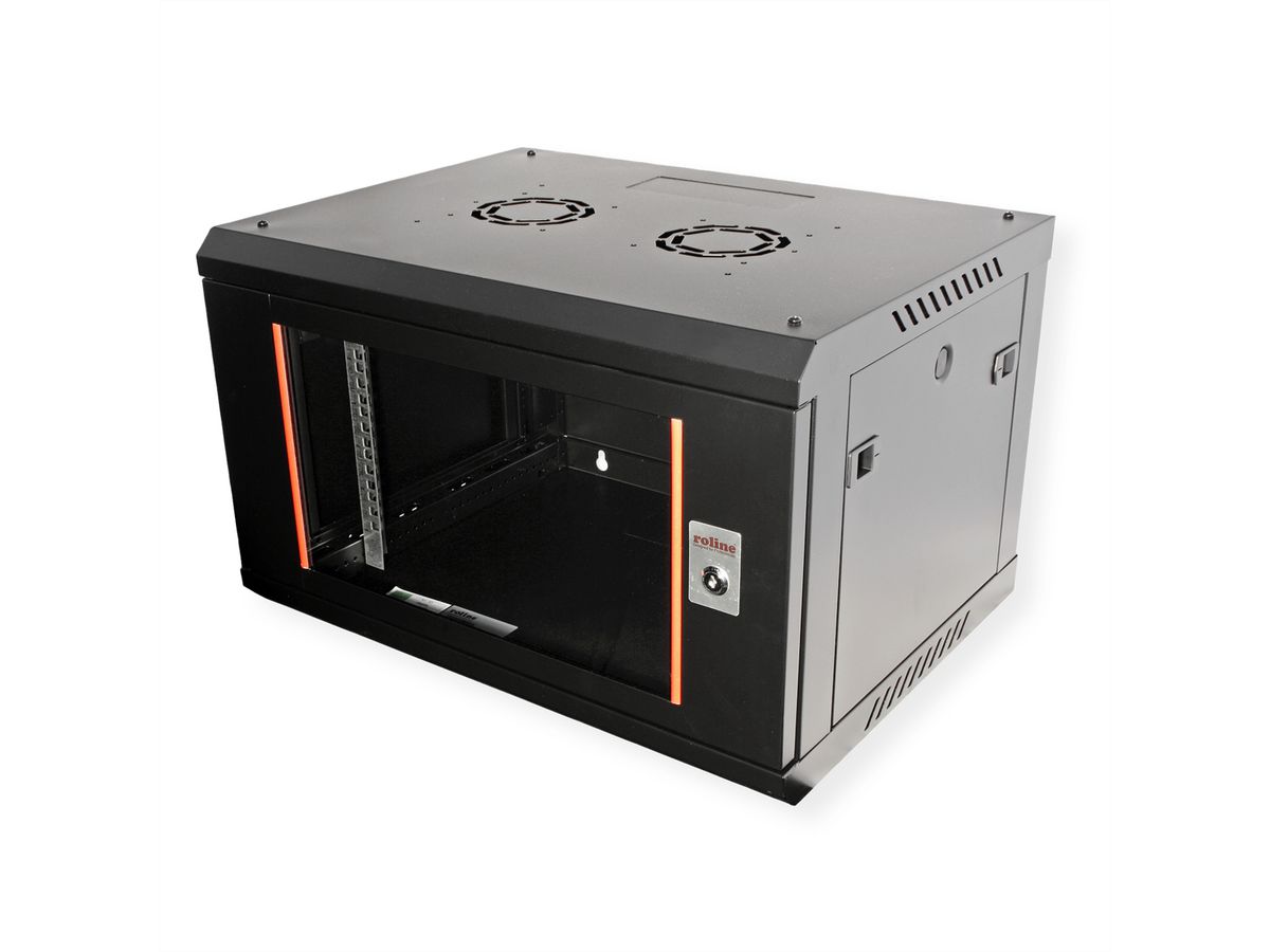 ROLINE 19-Zoll Wandgehäuse Basic Plus 6HE, 600x450 BxT schwarz