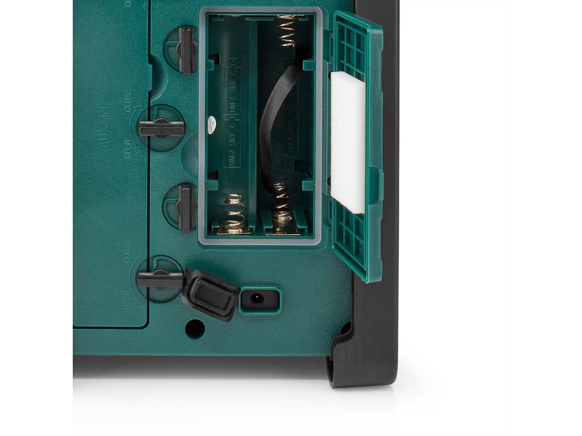 Nedis Baustellenradio DAB FM Bluetooth IP65 mit Griff.