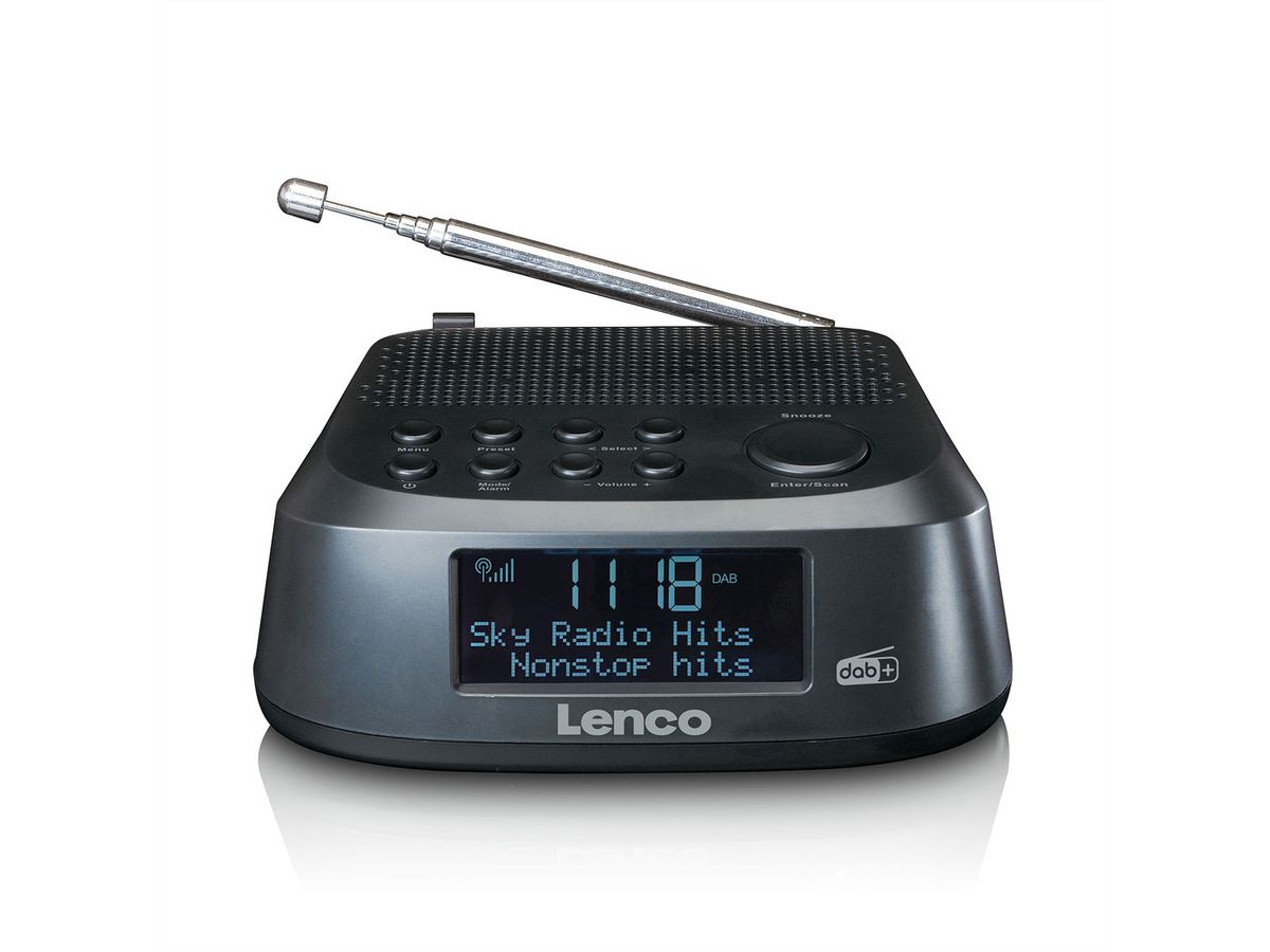 Lenco Radio-réveil DAB+ CR-605, Noir