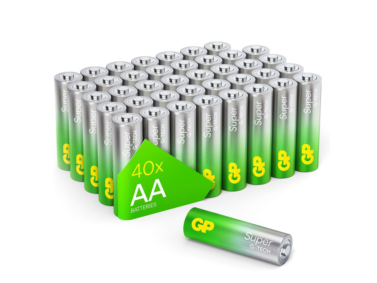 GP Batteries Super Alkaline AA 40x