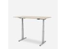 WRK21 Bureau Work 120 x 80 cm, Hauteur réglable, Mandal érable / Gris