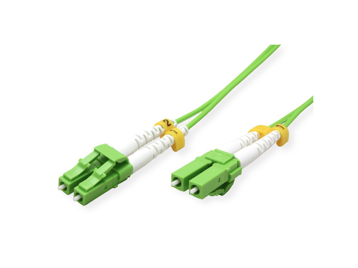 ROLINE LWL-Kabel 50/125µm OM5, LC/LC, LSOH, Low-Loss-Stecker, grün, 2 m