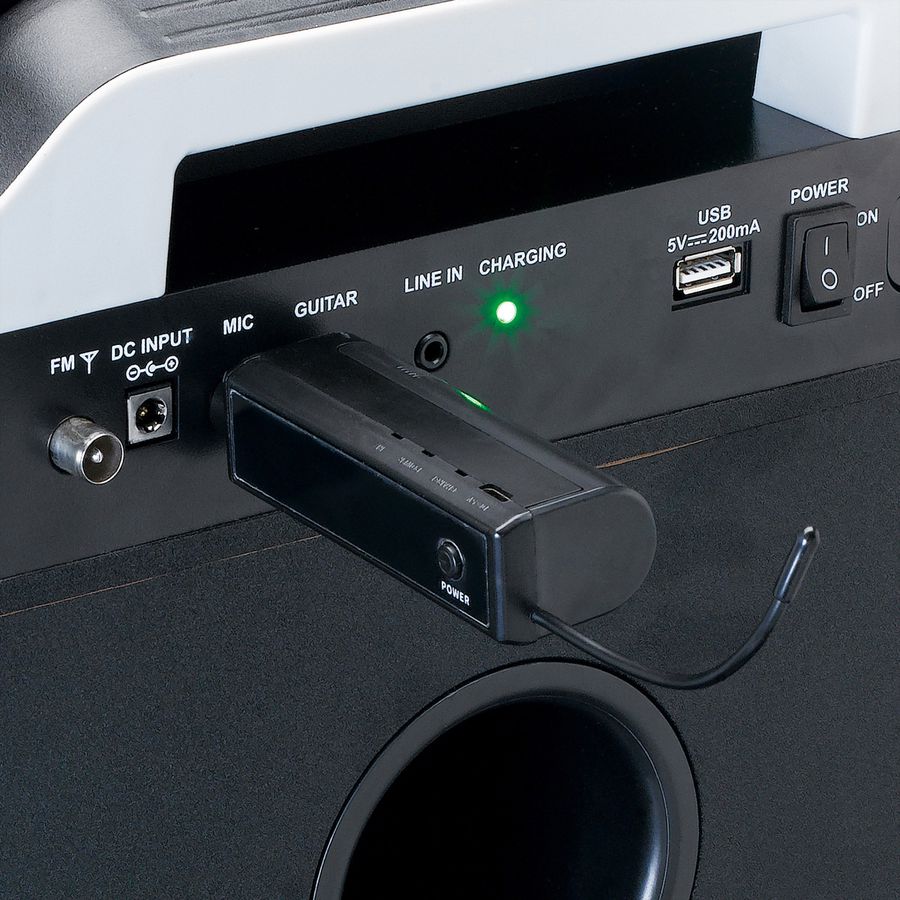 Lenco 2x Wireless Mikrofon MCW-020BK