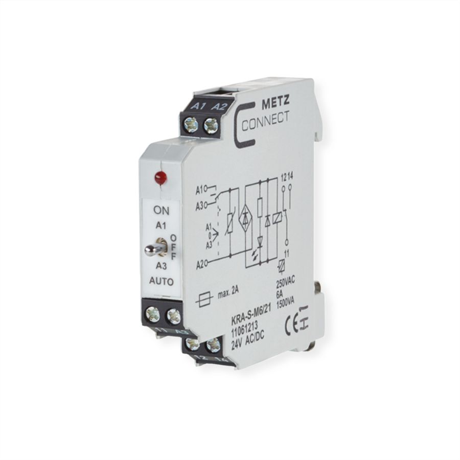METZ CONNECT KRA-S-M6/21, 1 Wechsler, 24 V AC/DC