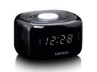 Lenco Radiowecker, CR-12BK, schwarz, FM Radio, mit Nachtlicht