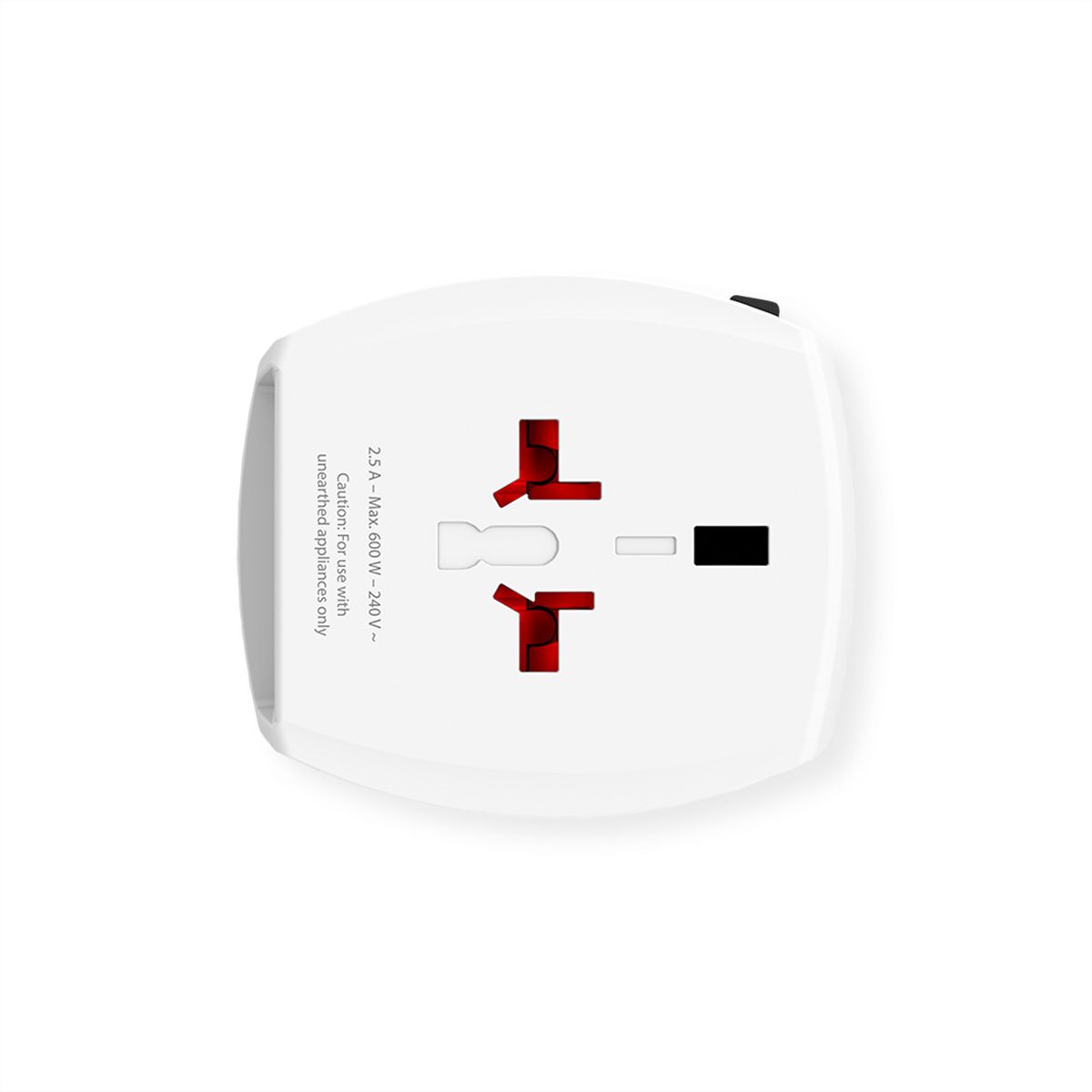 Skross MUV USB 2xA Universal 2-poliger Reiseadapter, Weltweit