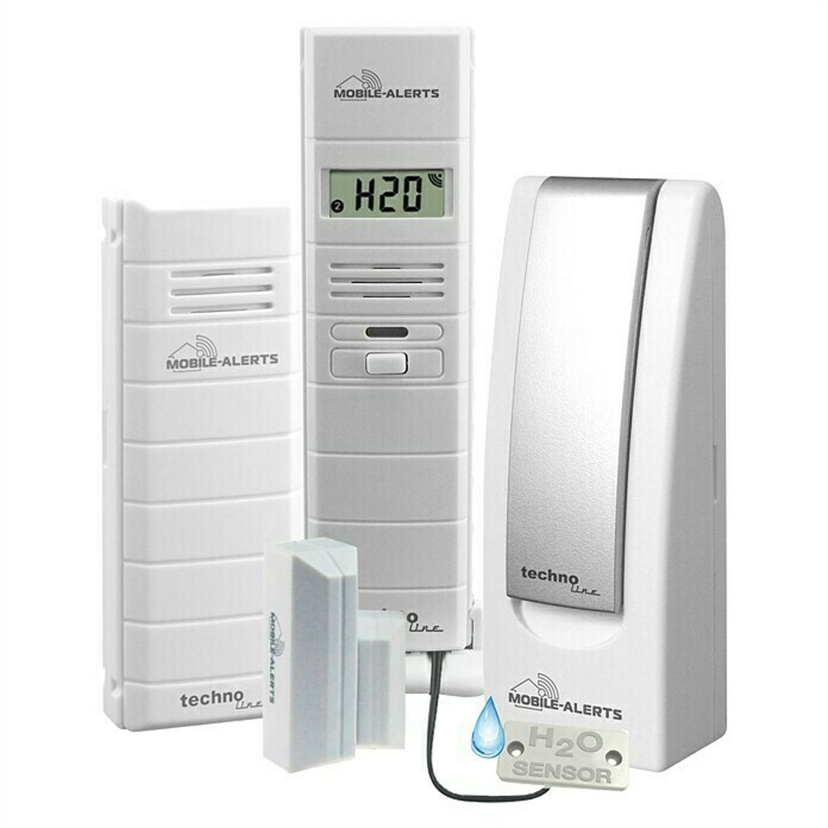 Technoline Mobile Alerts MA 10088 Set Gateway station de base avec interrupteur mural
