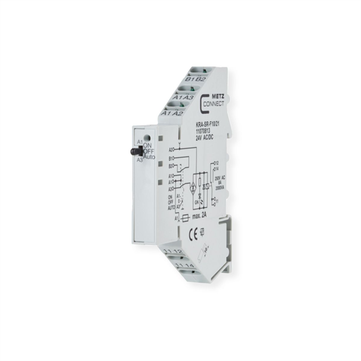 METZ CONNECT KRA-SR-F10/21, 1 Wechsler, 24 V AC/DC