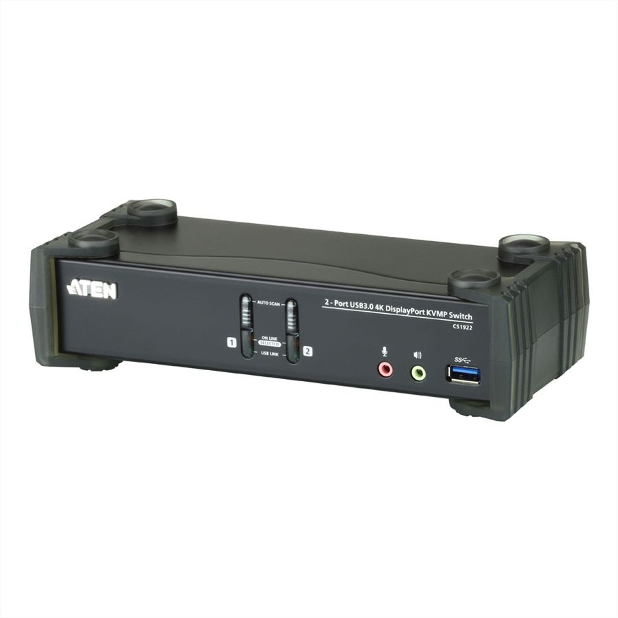 ATEN CS1922 2-Port USB 3.0 4K DisplayPort KVM Switch