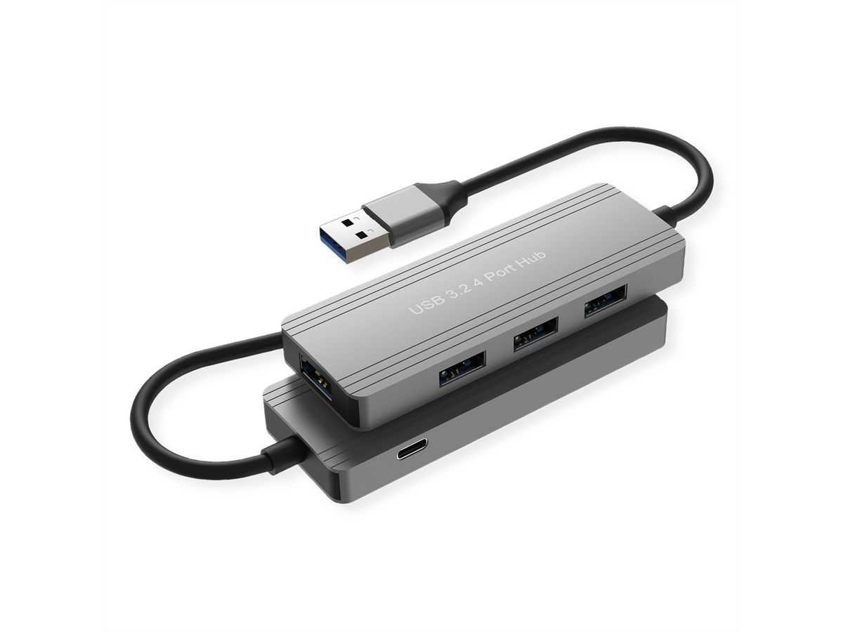 VALUE USB 3.2 Gen 1 Hub, 4fach, USB-A Anschlusskabel