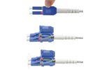 ROLINE LWL-Kabel duplex 9/125µm OS2, LC/LC, UNIBOOT, gelb, 10 m