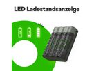 GP Batteries USB-Ladegerät GP M451, inkl. 4 x ReCyko AA 2600 mAh