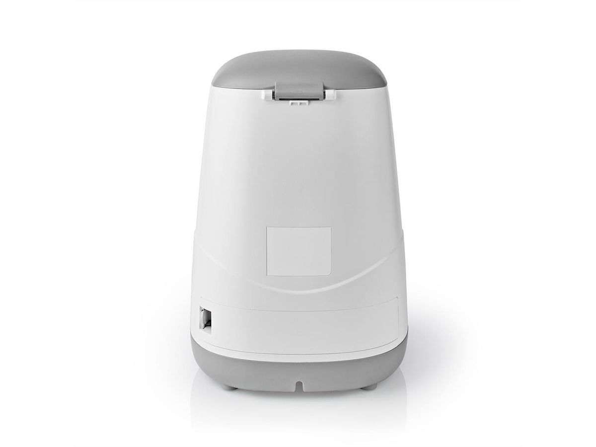 Distributeur de nourriture Nedis SmartLife Wi-Fi 3,7 l pour chiens et chats, Android™ / IOS, Blanc, Gris