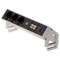 BACHMANN DESK2 3x contact de protection, 2x CAT6, 1x HDMI, 1x USB 3.0