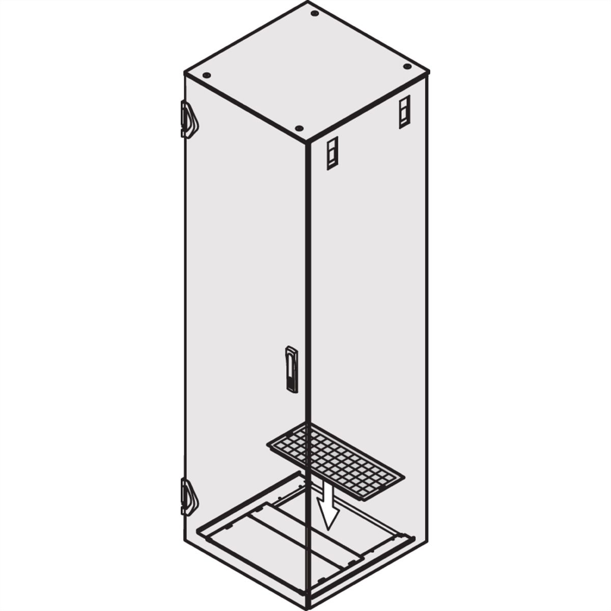 SCHROFF FILTER KIT BASE PLATE