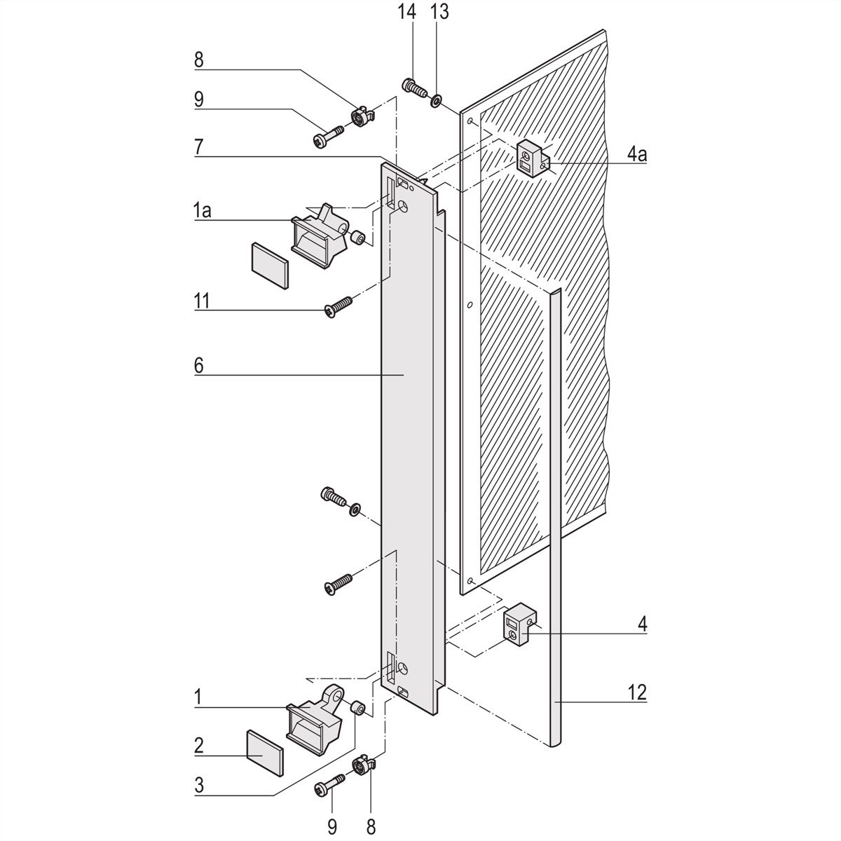 SCHROFF Steckbaugruppen mit Aushebegriff in Trapezform - Frontplatte, U-Profil, geschirmt - STECKBAUGR.HF TR-GR 6HE 8TE
