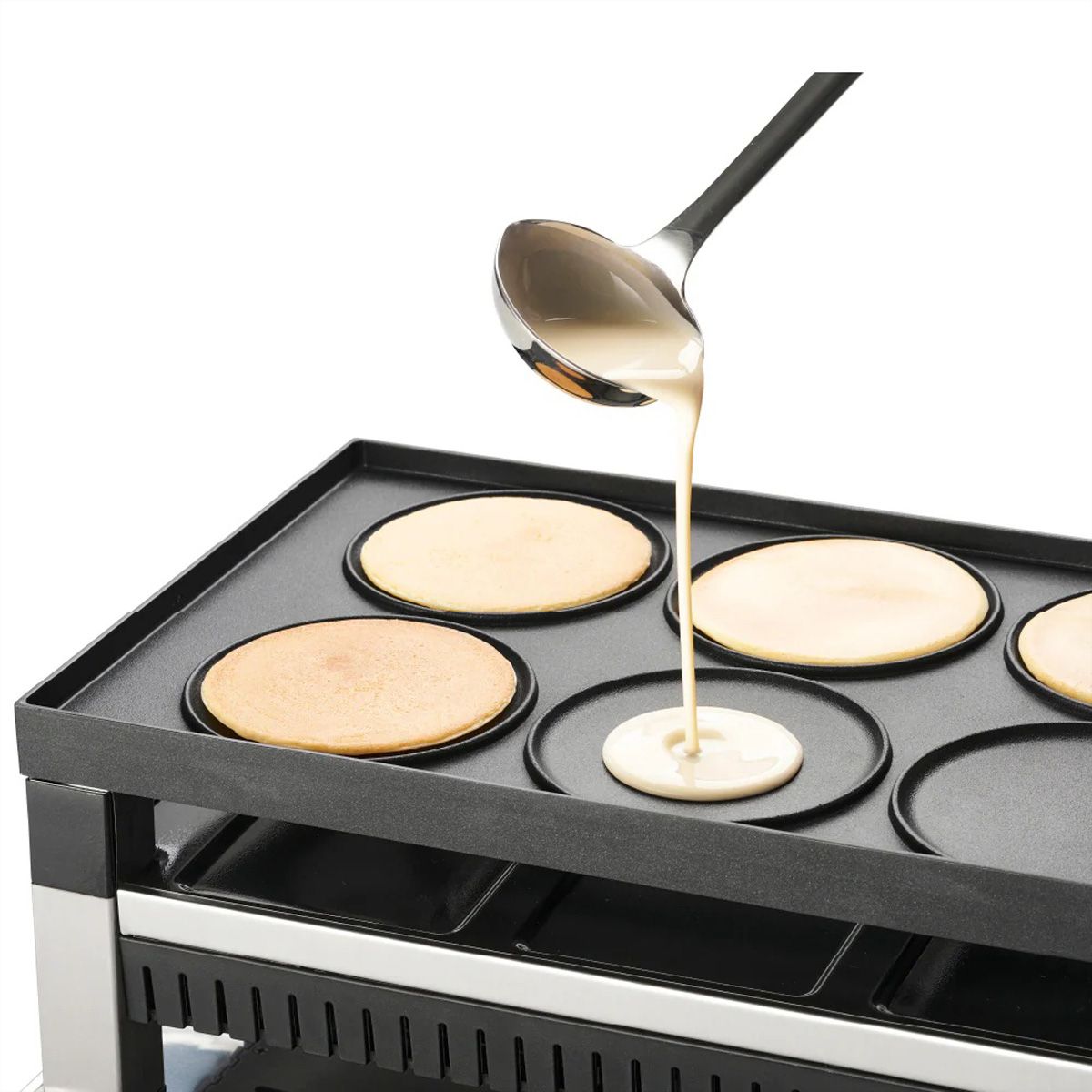 Grill à raclette et à pizza Solis pour 8 personnes, gris