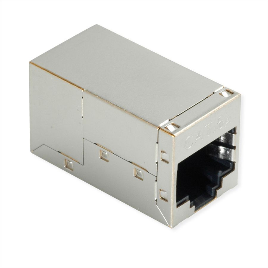 ROLINE Coupleur RJ-45 blindé, Cat.6A/Classe EA, argent