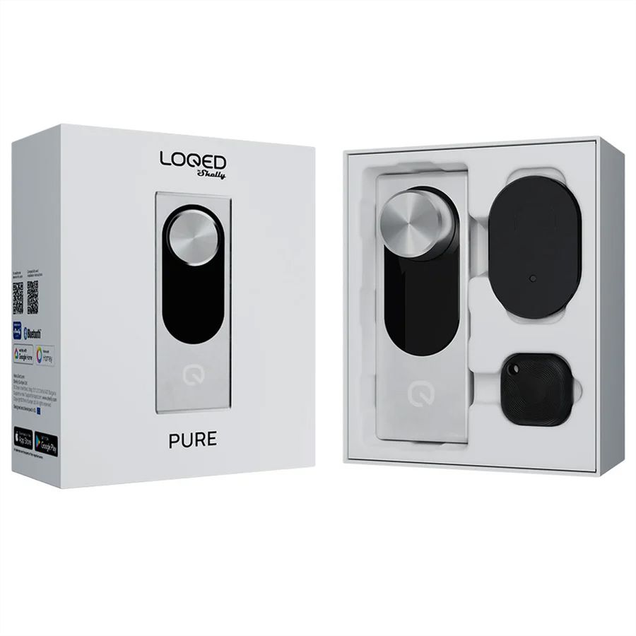 Shelly LOQED  serrure de porte, argent