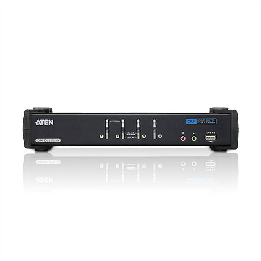 ATEN CS1784A Switch KVM Dual-Link DVI, USB, Audio, 4 ports