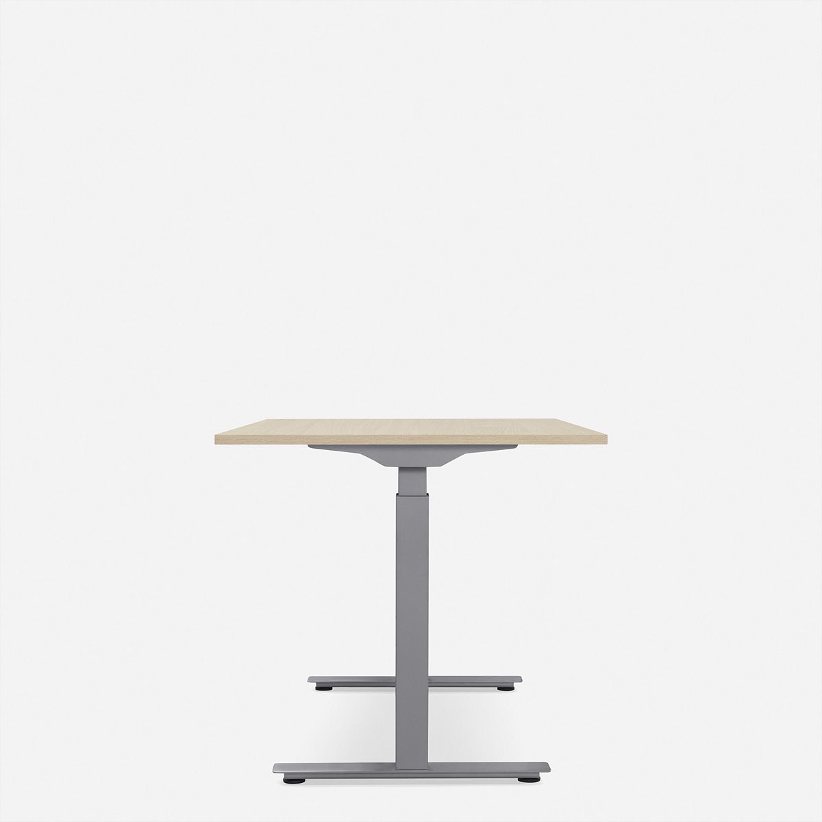 WRK21 Schreibtisch Smart 120 x 80 cm, Höhenverstellbar, Mandal Ahorn / Grau