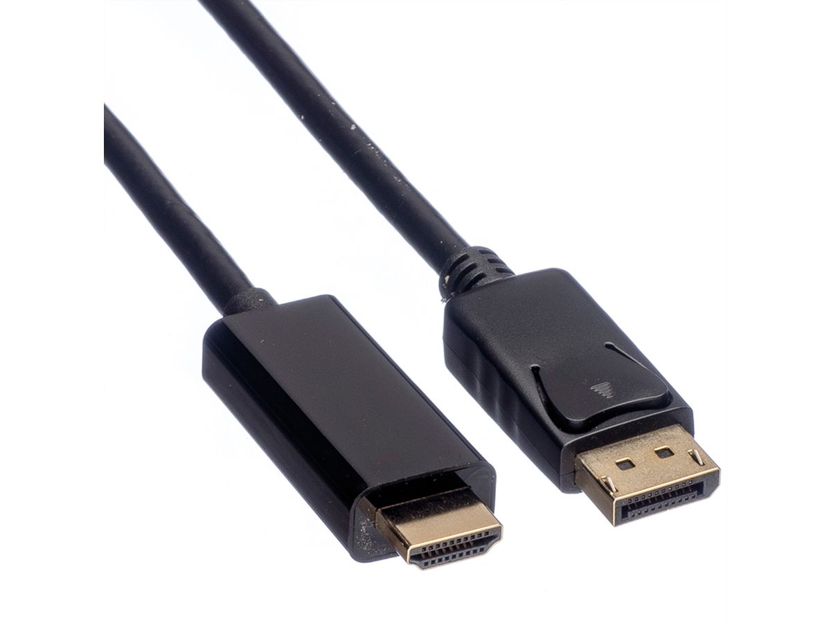 ROLINE Câble DisplayPort DP - UHDTV, M/M, noir, 1 m