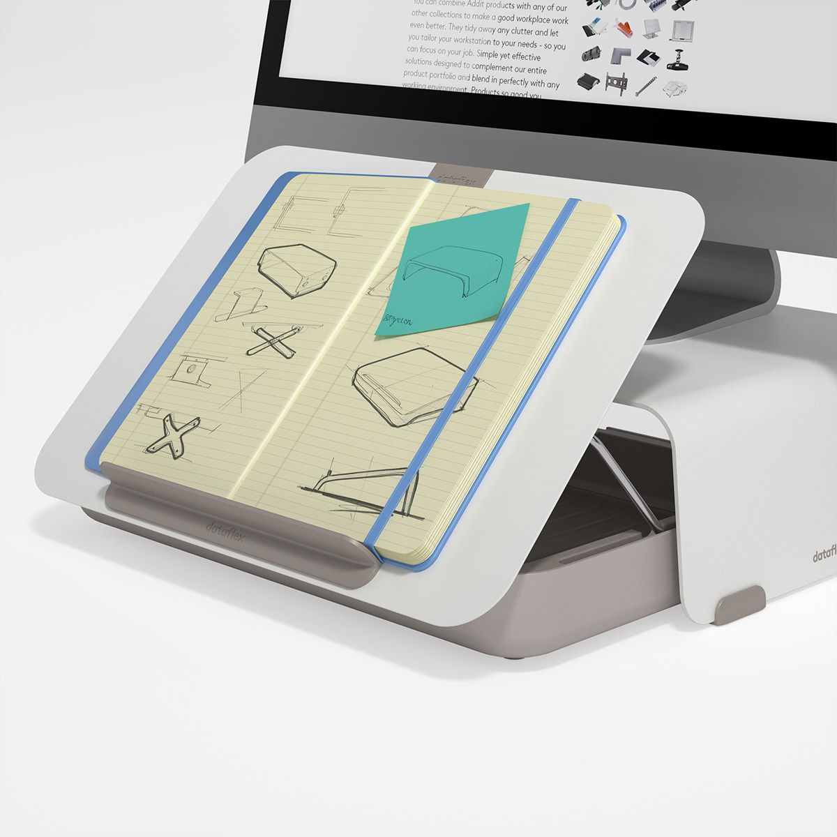 DATAFLEX Addit Bento Boite à accessoires, blanc