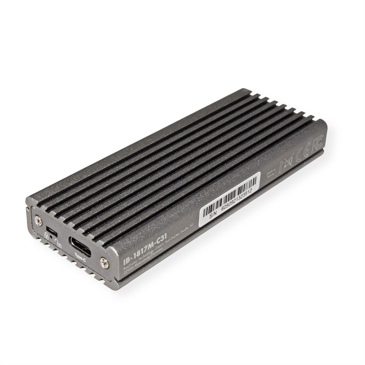 ICY BOX IB-1817M-C31 USB C Gehäuse für M.2 NVMe SSD