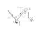 ROLINE Support double LCD à gaz, 5 axes de rotation, max. 15 kg